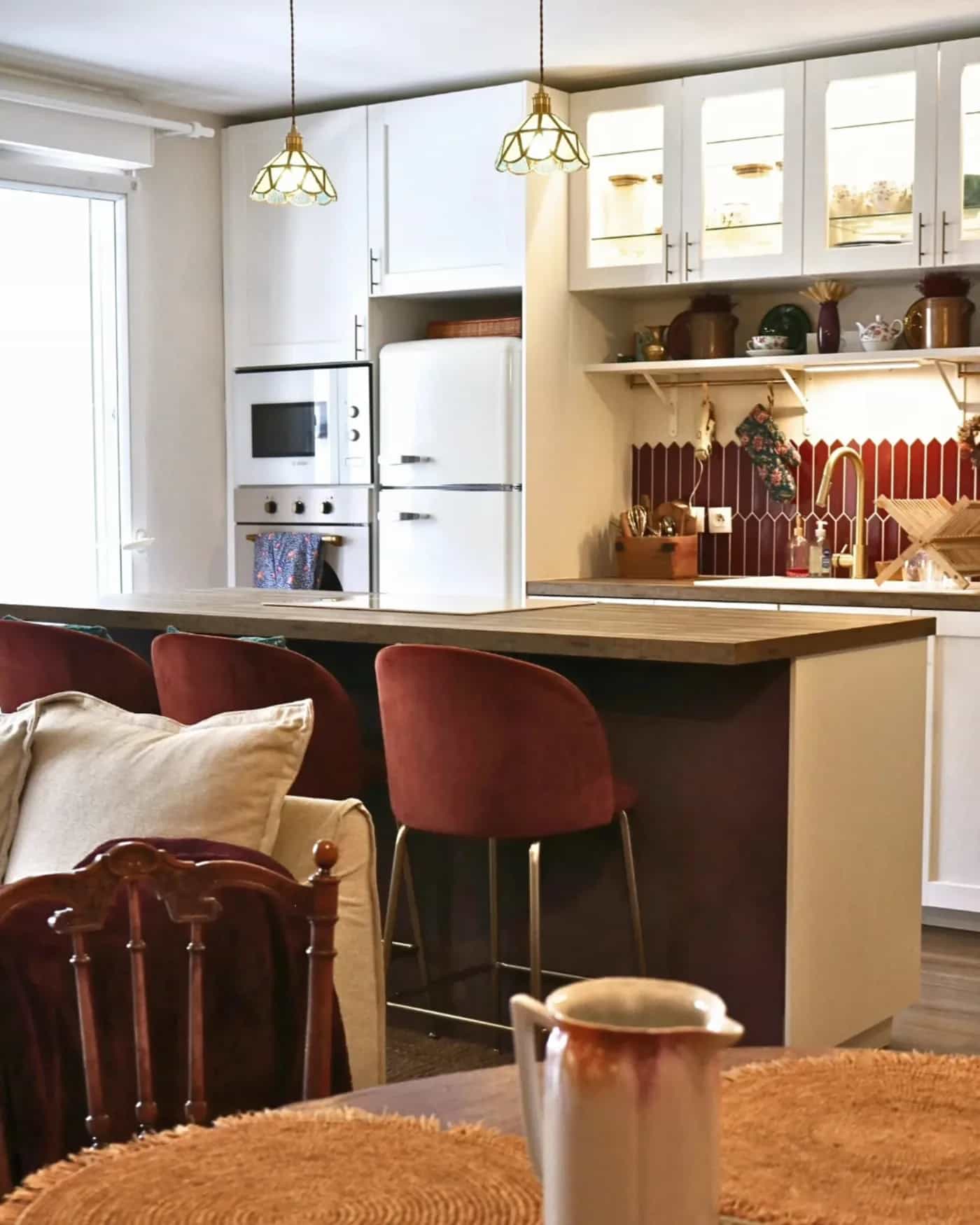Cuisine aux teintes terracotta réalisée par APN Design