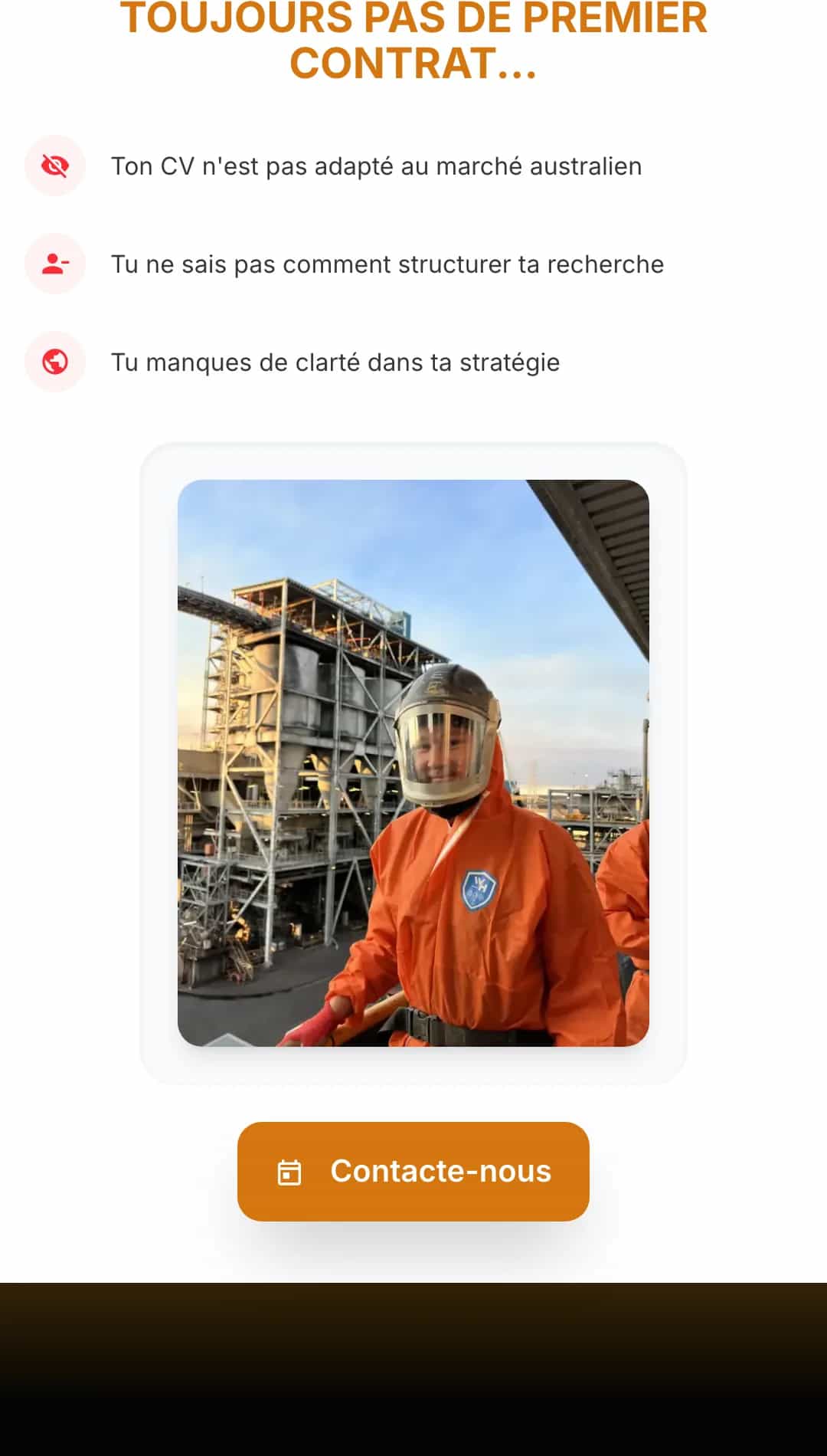 Section des points de blocage adressés par Fifoready : CV, structuration de recherche, clarté de stratégie