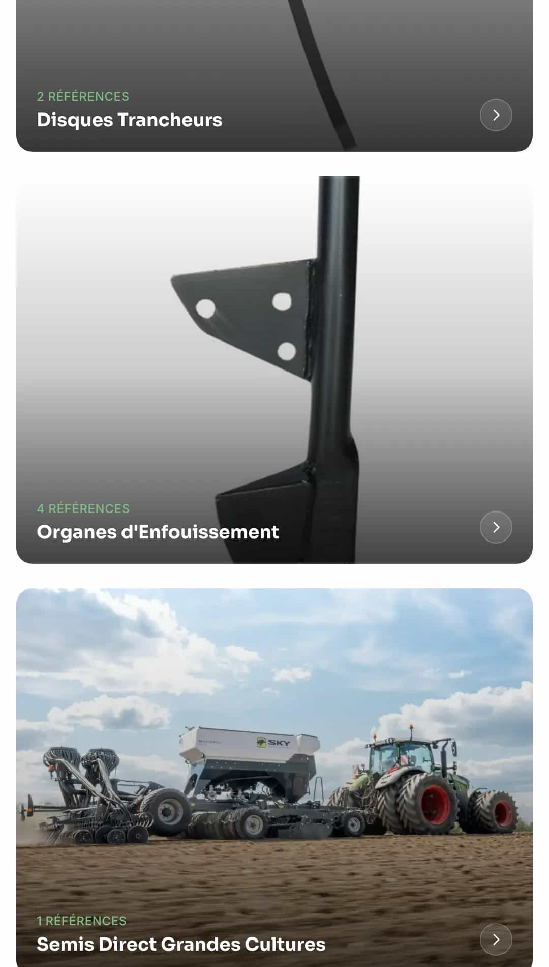 Catalogue produits Kiwi Agronomy en vignettes