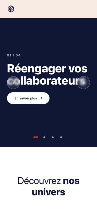 Version mobile du site Urban Gaming