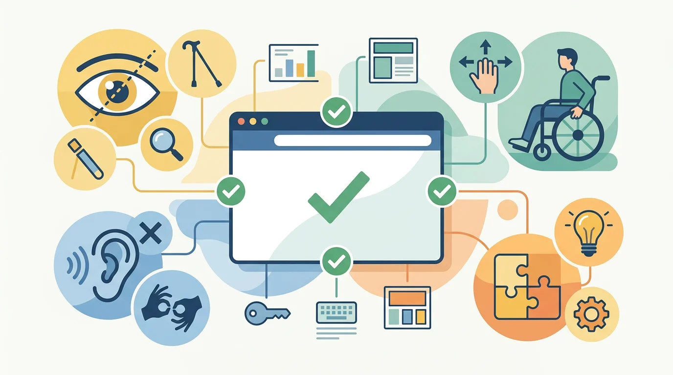 Outils d'audit accessibilité web WAVE et Lighthouse dans un navigateur avec indicateurs d'erreurs