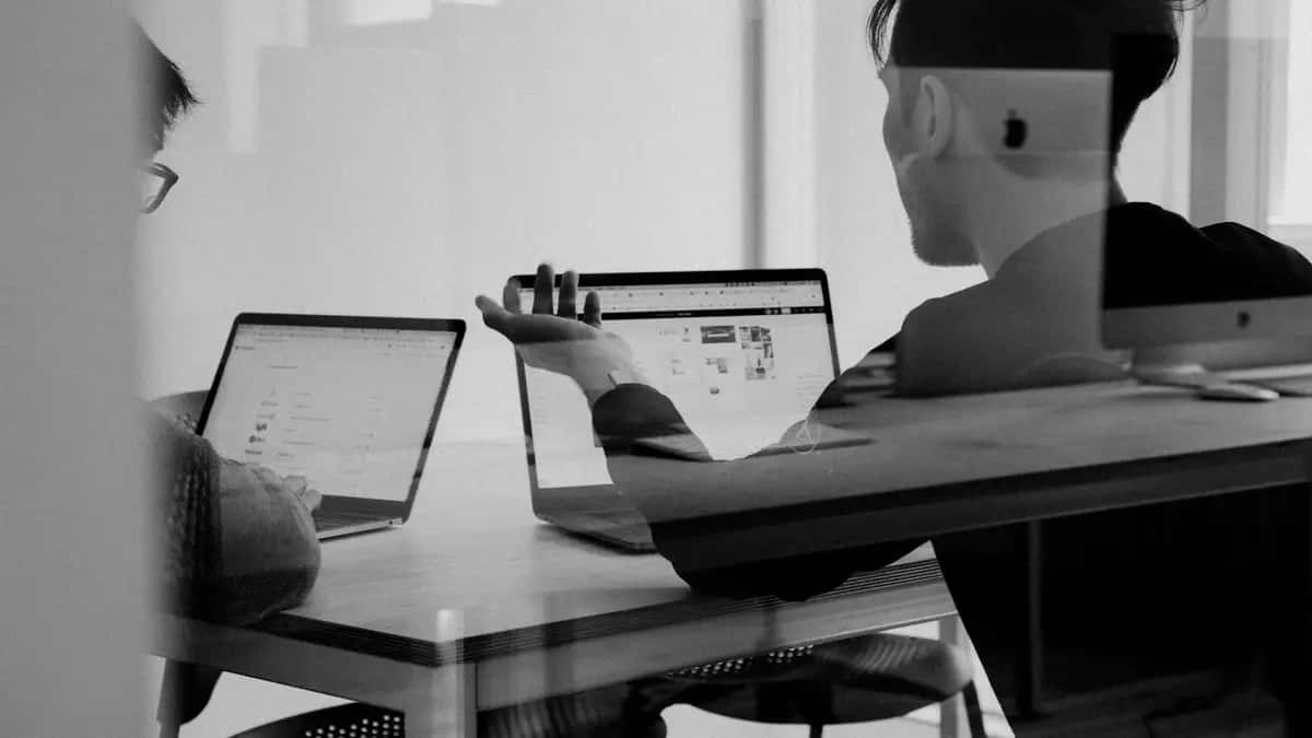 Collaboration between a web agency and a client creating a professional Webflow website