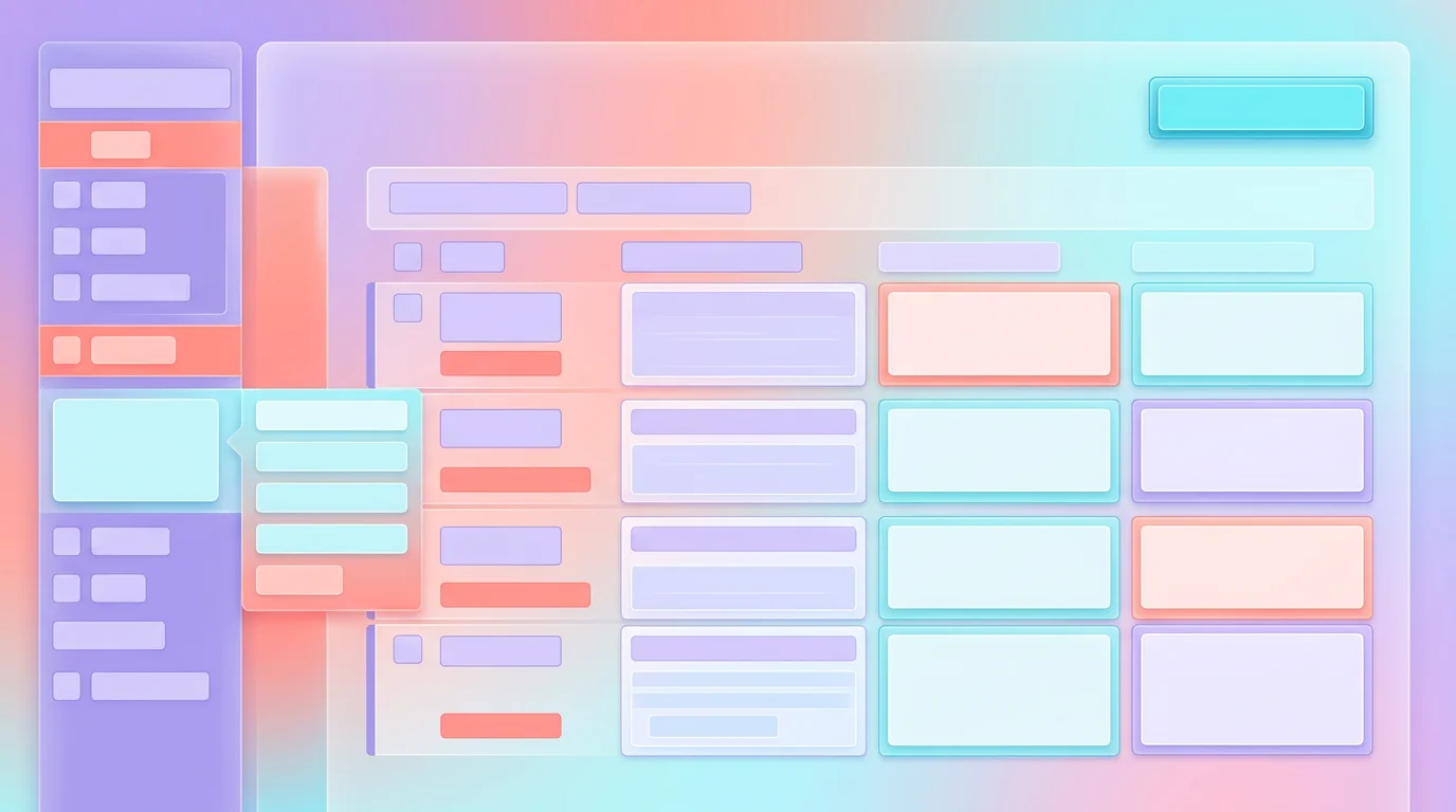 Tableau de bord WordPress avec panneau lateral affichant une liste d'extensions installees et un bouton d'ajout en haut a droite