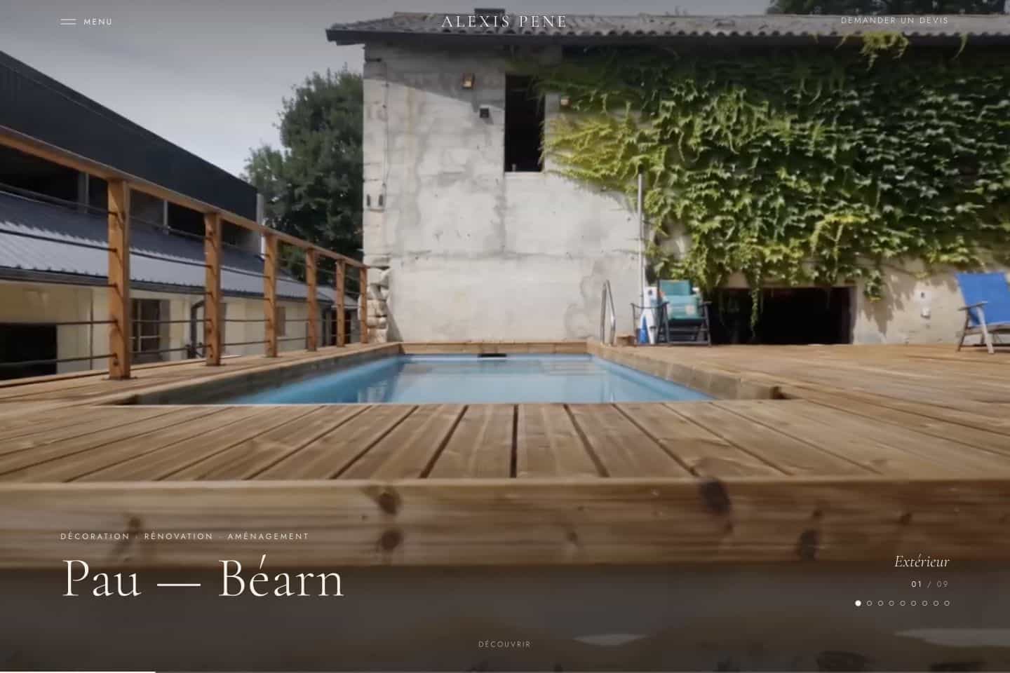 APN Design : aperçu du site