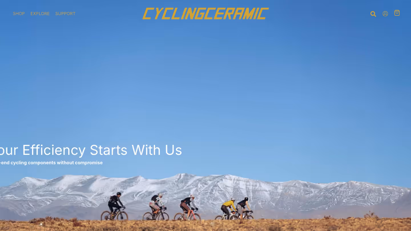 Cycling Ceramic : website preview
