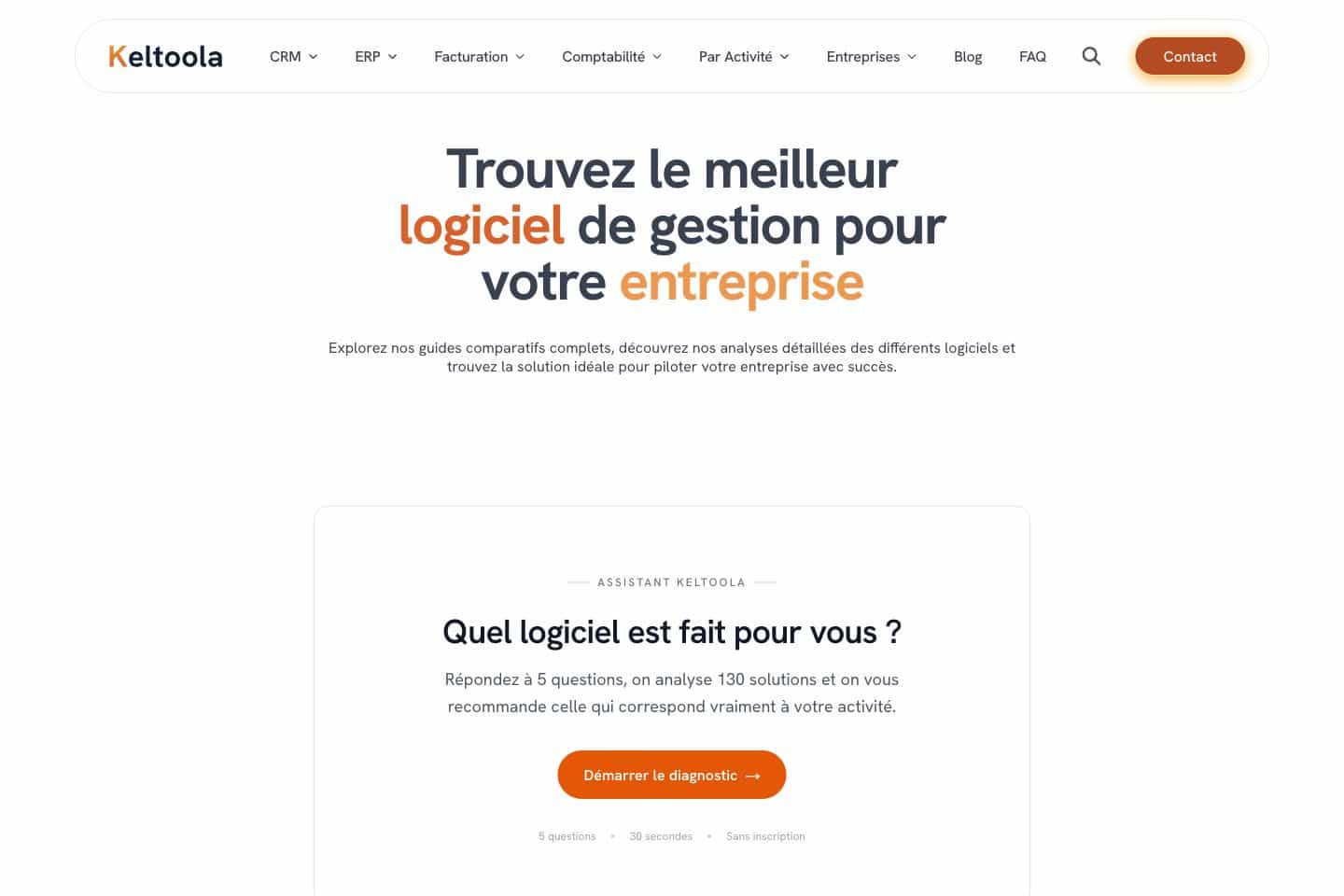 Keltoola : aperçu du site