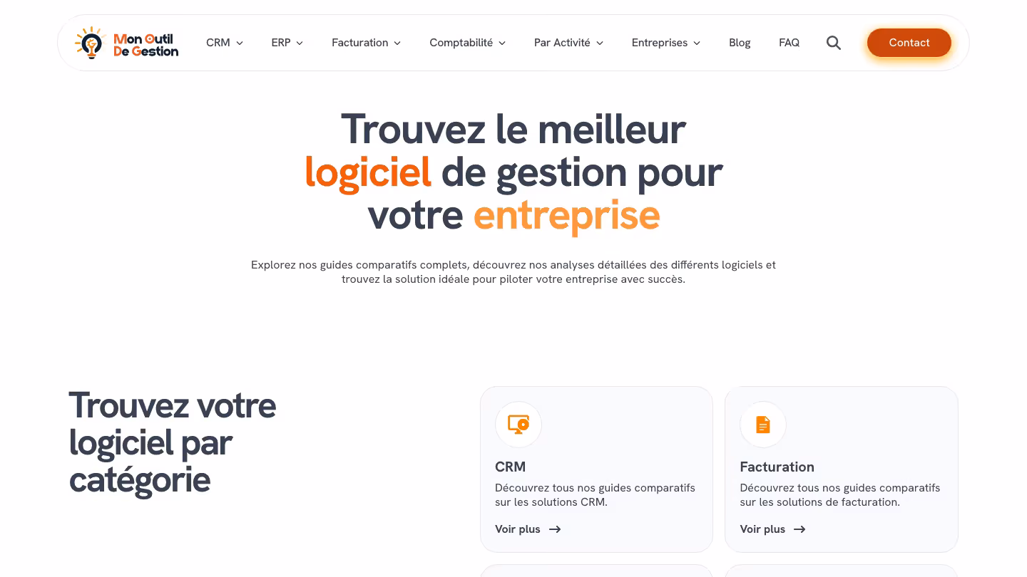 Mon Outil de Gestion : website preview
